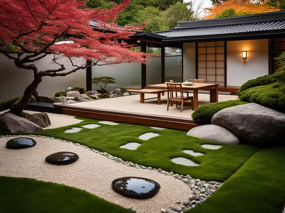 Zen garden style